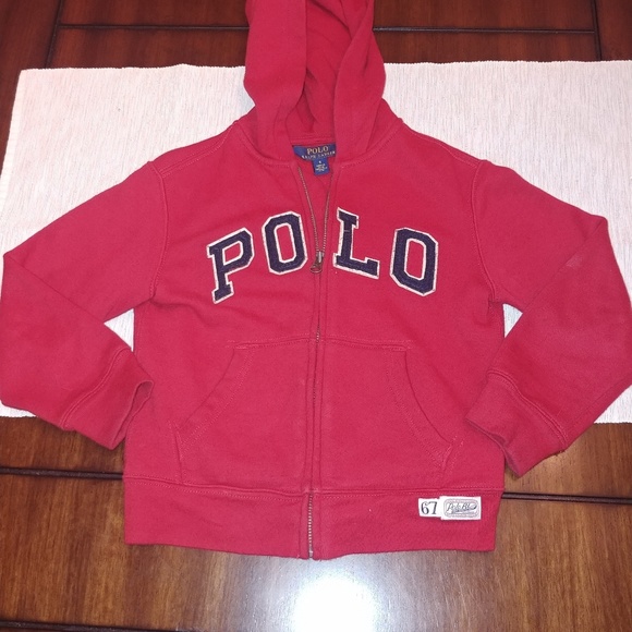 Boys Polo zip up Hoodie. Sz. 5 - Picture 2 of 6